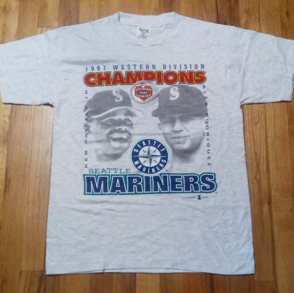 Seattle Mariners Ken Griffey Jr Arod t shirt NEW - Picture 3 of 7